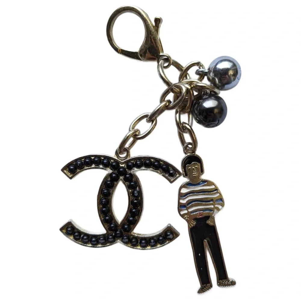CHANEL 2010 Cruise Venice Bag Boy Cocomark Doll Charm from Keychain 3” 🦄